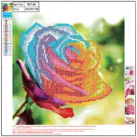 Set de broderie cu diamante Centrum Office - Trandafir