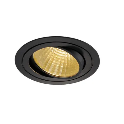 Spot incastrat, NEW TRIA 150 Ceiling lights, black LED, 2700K, round, black, 30°, 29W, incl. driver, clip springs