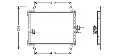 Condensator climatizare potrivit CITROEN JUMPER I; FIAT DUCATO; PEUGEOT BOXER 1.9D-2.8D 02.94