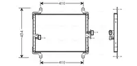 Condensator climatizare potrivit CITROEN JUMPER I; FIAT DUCATO; PEUGEOT BOXER 1.9D-2.8D 02.94