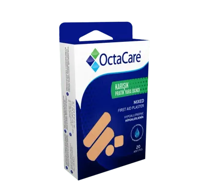 Octacare Plasturi de Prim Ajutor Asortati, 20 buc
