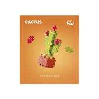 Set constructie Plus-Plus, PLANTE - Cactus