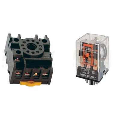Pachet Soclu Releu PF11-3A si Releu Industrial RM11 24AC