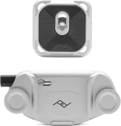 Suport compact pentru cameră Peak Design - Capture Clip & Plate, argintiu