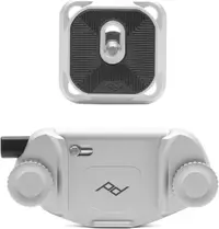 Suport compact pentru cameră Peak Design - Capture Clip & Plate, argintiu