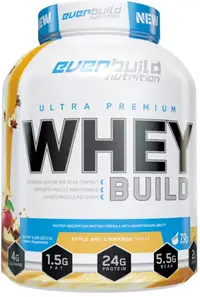 Ultra Premium Whey Build, plăcintă cu mere și scorțișoară, 2.27 kg, Everbuild
