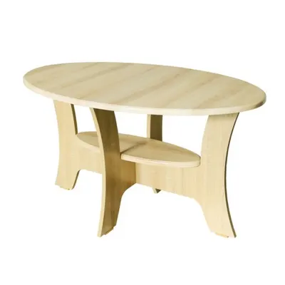 Masuta cafea Roma ovala, MDF Sonoma, 100 x 55 x 58 cm