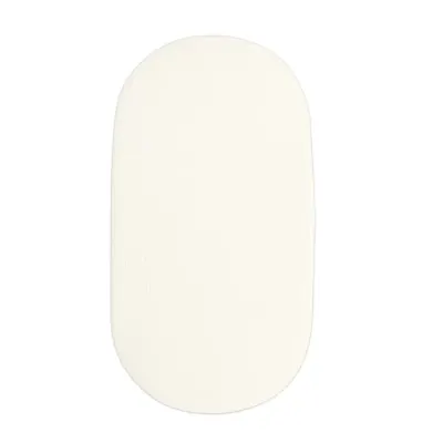 Cearceaf pentru saltea landou copii Kerstin Cream 80 x 38cm, din bumbac 100, cu elastic roata
