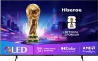 Televizor smart Hisense - 65E7Q_PRO, 65'', QLED, 4K, 144Hz Game Mode PRO, negru