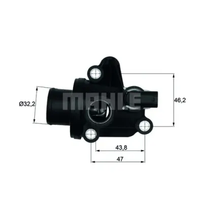 Termostat, lichid racire MAHLE TI 12 87