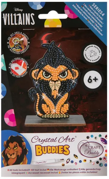 Kit de broderie cu diamante Craft Buddy - Crystal Art Buddies: Scar, 7 piese