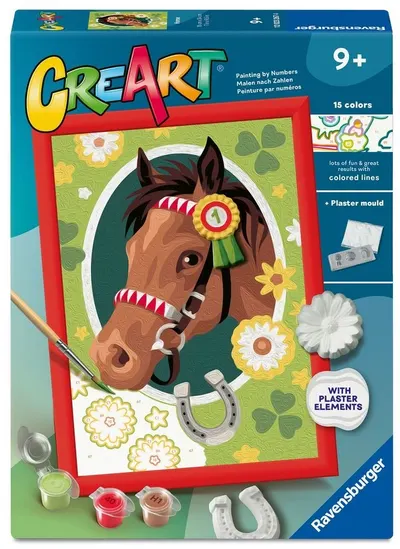 Set de pictat după numere Ravensburger CreArt - Cal și flori