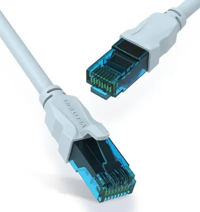 Cablu de rețea Vention - RJ45/RJ45, 5m, gri /albastru