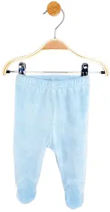 Pantalonași din pluș pentru bebeluși Rainy - Albastru, 48 cm, 0 luni