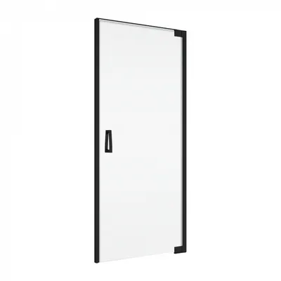 Usa batanta cu profil compensator, negru mat, 70 cm, instalare dreapta, Ronal Cadura