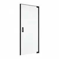 Usa batanta cu profil compensator, negru mat, 70 cm, instalare dreapta, Ronal Cadura