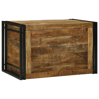 Gossi cutie de depozitare 80x50x50 cm din lemn de mango