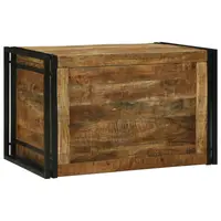 Gossi cutie de depozitare 80x50x50 cm din lemn de mango