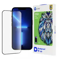 Folie de protectie Ecran Lito D+ Pro Dustproof pentru Apple iPhone 14 Plus / 13 Pro Max, Sticla Securizata, Full Glue, Neagra