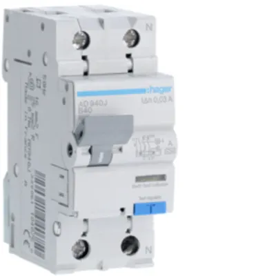 Disjunctor diferențial P+N 40A/30mA, B, 6kA, tip A