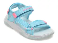 Sandale SKECHERS albastre, TREAD SEEKER, din material textil