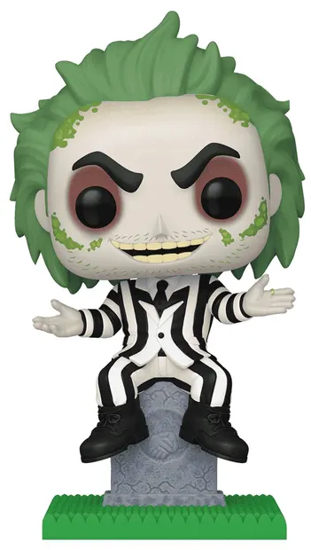 Figurină Funko POP! Plus: Beetlejuice - Beetlejuice On Tombstone (Special Edition) (Glows in The Dark) #1757