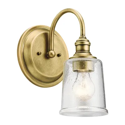 Aplica Waverly 1 Light Wall Light – Natural Brass