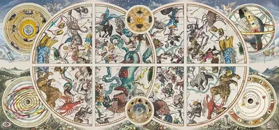 Puzzle 9000 piese - Harti celeste antice