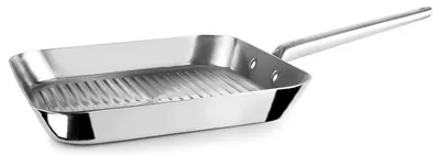 Tigaie grill din oțel Ibili - 5ply Element, 28 x 28 cm