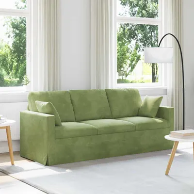 vidaXL Canapea Verde deschis 198 x 78 x 80 cm Catifea