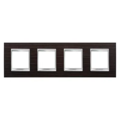 Placa ornament CProiector HORUS LUX international - IN TECHNOPOLYMER finisaj lemnING - 2+2+2+2 modul HORIZONTAL - WENGE - CProiector HORUS