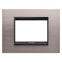 Placa ornament CProiector HORUS LUX metal- 3 module - BRUSHED ALUMINIUM LAVY - CProiector HORUS