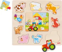 Puzzle pentru copii Goki - Animale de fermă
