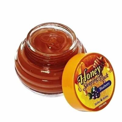 Masca de noapte, Holika Holika, Honey Sleeping Pack, afine, 90 ml