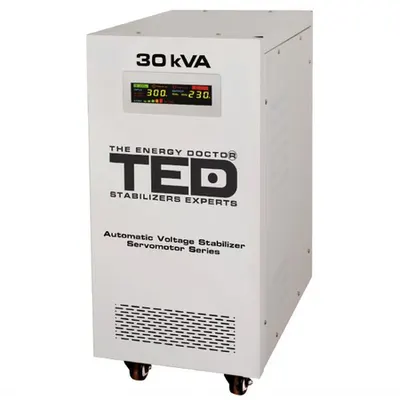 Stabilizator tensiune 30KVA 24KW, Monofazat, TED