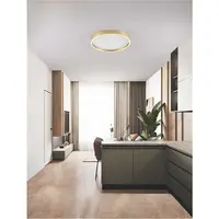 Plafoniera ISTOS Triac Dimabil Nisipiu Auriu Metal, Aluminiu & Polypropylene LED 38 Wat 220-240Volt 2363Lm IP20 2700 + 3000K Dip Intrerupator