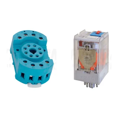 Pachet Soclu Releu RS90-22 + Releu Industrial RT08 110AC - Control Puternic