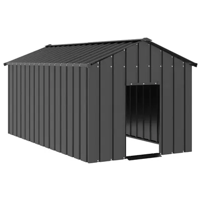 Gossi casa pentru caini cu acoperis 114x202x101 cm otel galvanizat