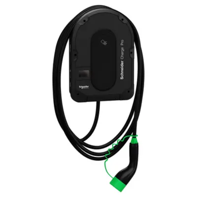 Schneider Charge PRO, statie de incarcare cu putere reglabila 7.4, 11 sau 22 KW, monofazata sau trifazata, cu cablu de 7 metri si contor MID