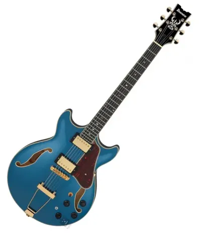 Chitară semi-acustică Ibanez - AMH90, Prussian Blue Metallic