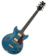 Chitară semi-acustică Ibanez - AMH90, Prussian Blue Metallic