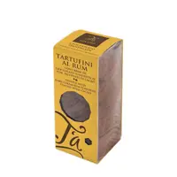 Tartufini cu crema de ciocolata neagra si rom acoperiti cu cacao