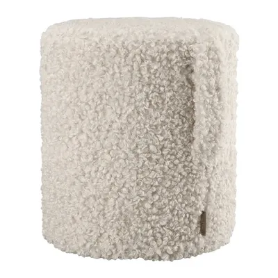 Taburet bej cu tapițerie din țesătură bouclé Teddy – Blomus