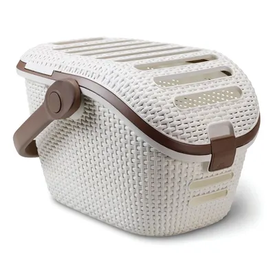 Cutie de transport pentru animale Curver Vintage, alb