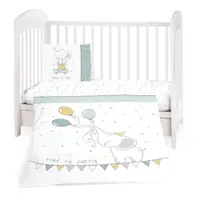 Set lenjerie de pat 5 piese Kikka Elephant Time