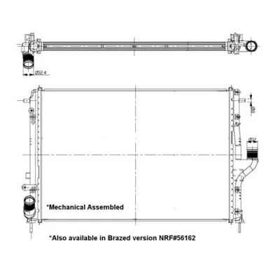 Radiator, racire motor NRF 53092