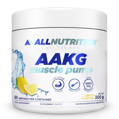 AAKG Muscle Pump, lămâie, 300 g, AllNutrition