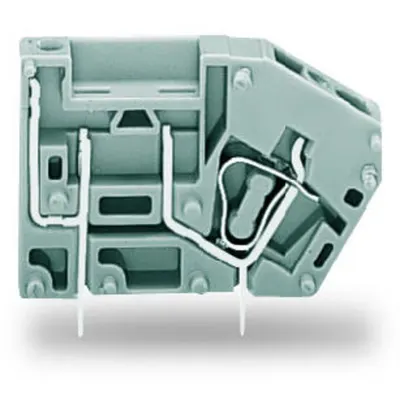 Stackable PCB terminal block; with fuse mounting; 2.5 mm²; Pin spacing 5 mm; 1-pole; CAGE CLAMP®; 2,50 mm²; gray