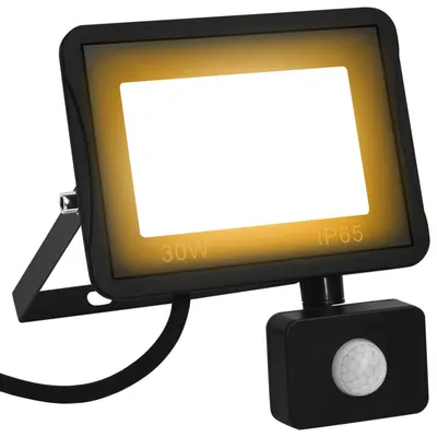 Gossi proiector led cu senzor, 30 w, alb cald