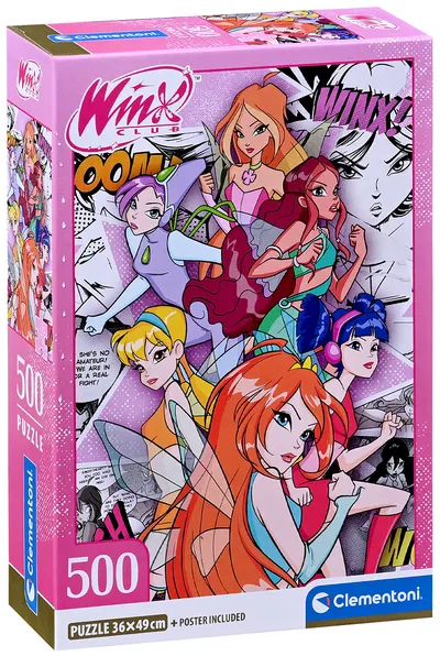 Puzzle Clementoni din 500 piese - Winx